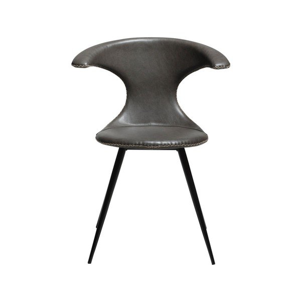 Scaun din piele artificială DAN-FORM Denmark Flair, gri-image-1