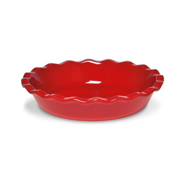Formă de copt din ceramică Emile Henry, ⌀ 26 cm, roșu