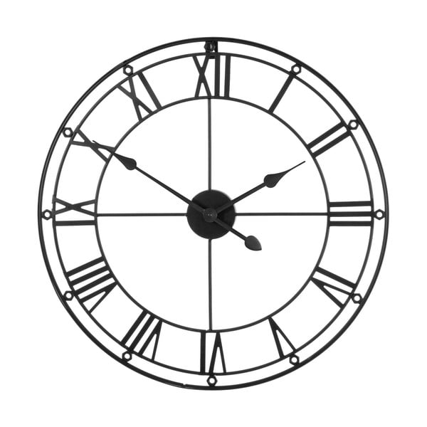 Ceas de perete Premier Housewares Matt, ⌀ 59 cm, negru