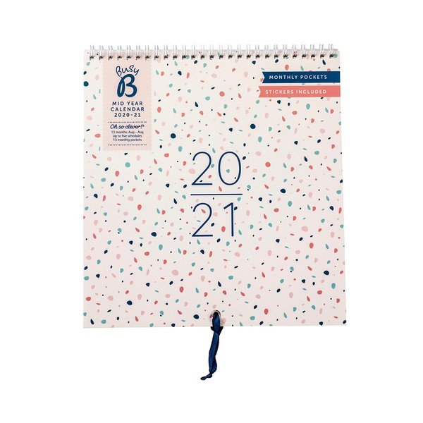 Calendar de perete din august 2020 până în august 2021 Busy B Mid