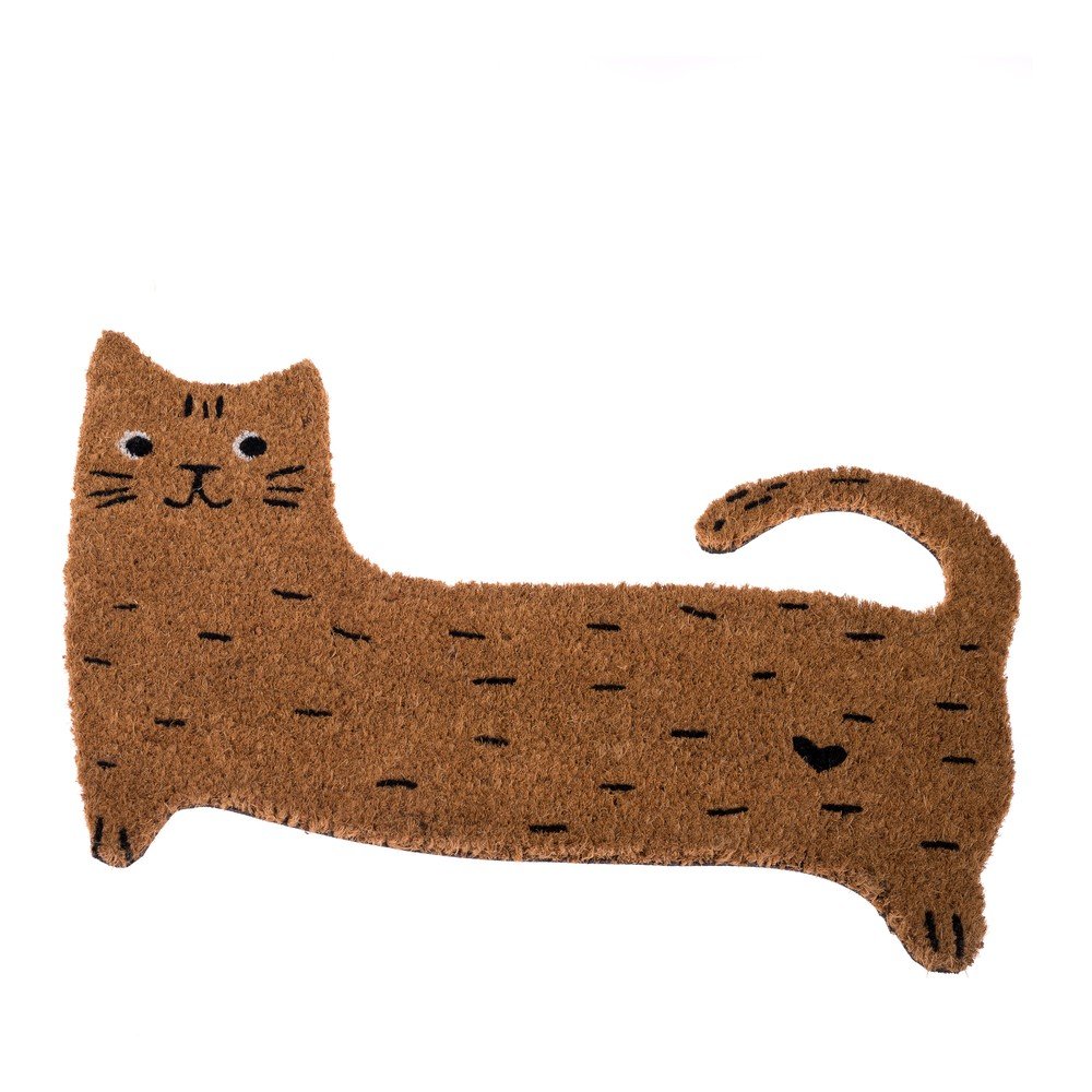 Covoraș de intrare din fibre de nucă de cocos 40x60 cm Cat – Dakls