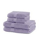 Prosoape de baie mov lavandă 4 buc. din bumbac frotir Marina – DecoKing