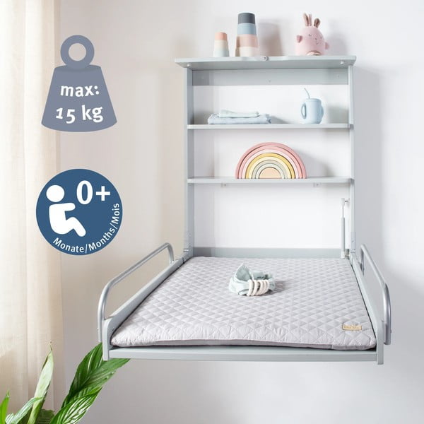 Masă de schimbat scutece suspendată gri verzui Roba style - Roba-image-1