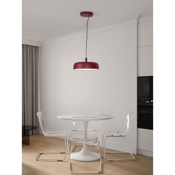 Lustră burgundy LED cu intensitate reglabilă din aluminiu ø 40 cm Noelia – Nova Luce-image-1