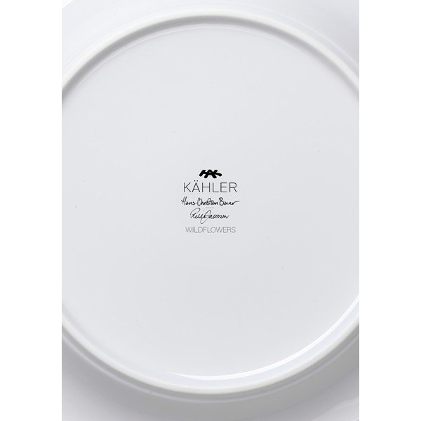 Farfurie albă pentru desert  din porțelan ø 22 cm Hammershøi Summer – Kähler Design-image-3