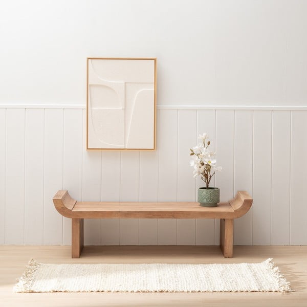 Covor tip traversă crem din iută 70x170 cm Altea – Ixia-image-1