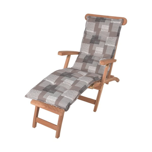 Pernă pentru scaun de grădină gri pentru șezlong 52x170 cm Stoke – Sun Garden