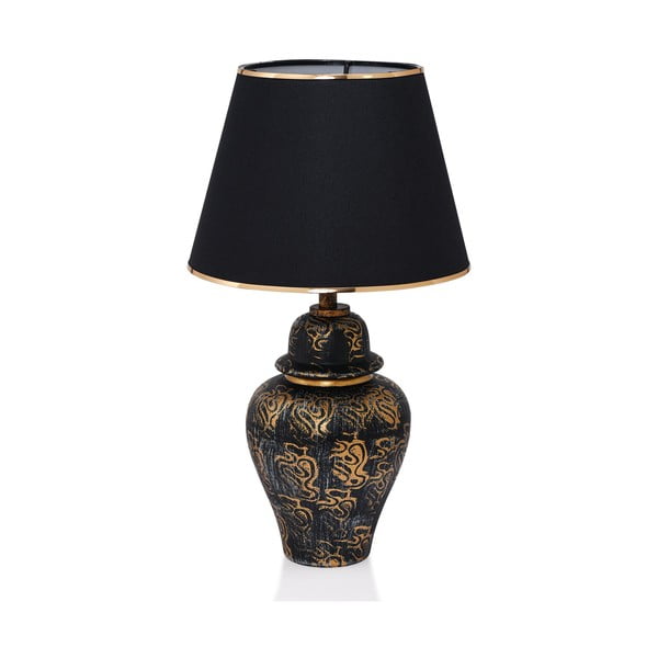 Veioză neagră cu abajur textil (înălțime 54 cm) Derin – Opviq lights-image-2