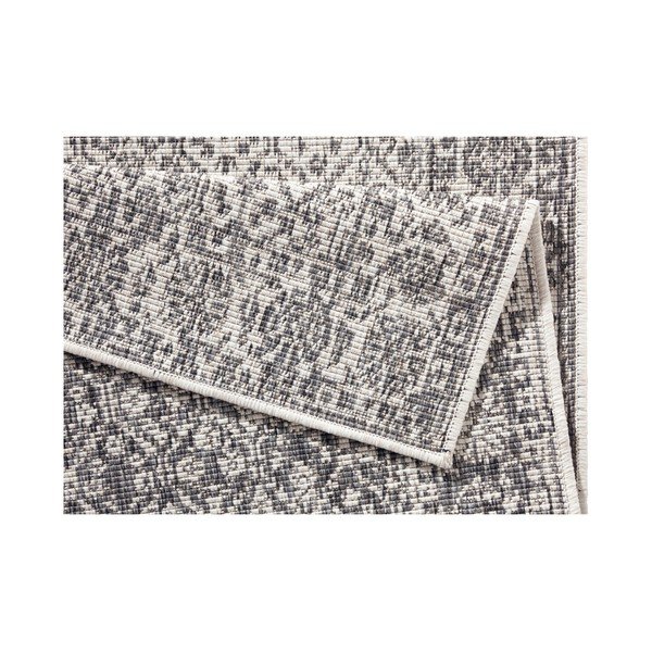 Covor reversibil adecvat interior/exterior Bougari Curacao, 80 x 150 cm, gri-crem-image-4