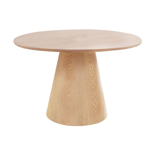 Masă de dining rotundă cu blat cu aspect de lemn de  frasin  ø 120 cm Bolton – House Nordic