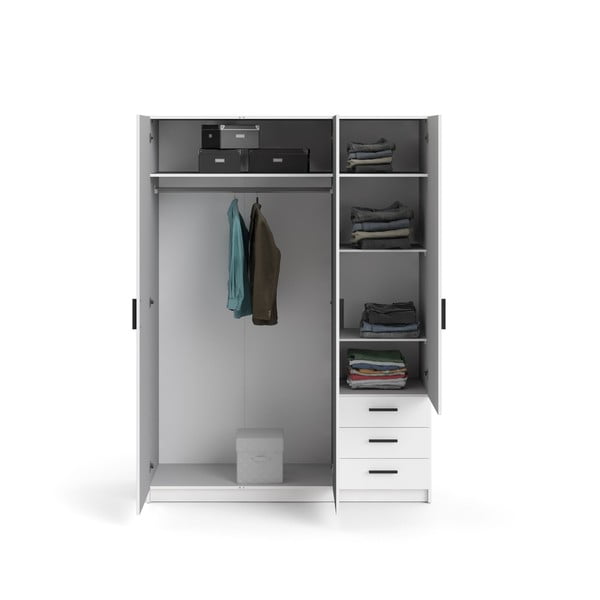 Șifonier alb 147x200 cm Sprint – Tvilum-image-2