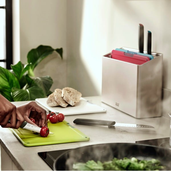 Set de tocătoare și cuțite cu suport 10x32 cm Folio Icon Plus – Joseph Joseph-image-1