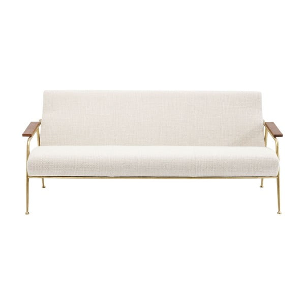 Canapea cu 3 locuri Kare Design Topogan, alb