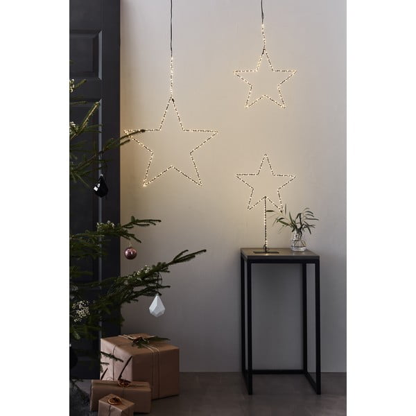 Decorațiune luminoasă neagră ø 45 cm  cu model de Crăciun Alpha – Markslöjd-image-1