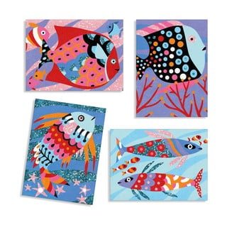 Set artistic cu nisip Djeco Rainbow Fish