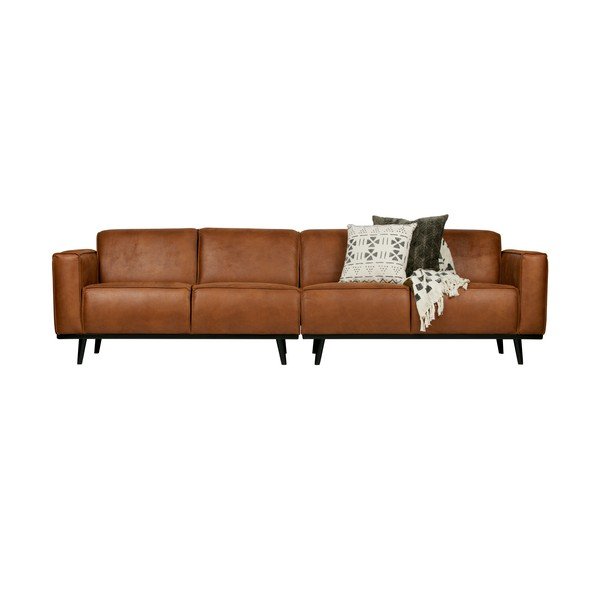 Canapea maro cu tapițerie din imitație de piele 280 cm Statement – WOOOD-image-3