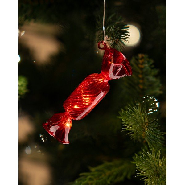 Decorațiune luminoasă de Crăciun roșie suspendată ø 1,5 cm Hannah – Sirius-image-1