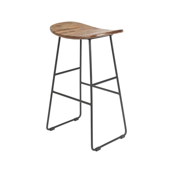 Scaun de bar în culoare naturală 2 buc. (înălțime șezut 62 cm) Tangle – White Label-image-4