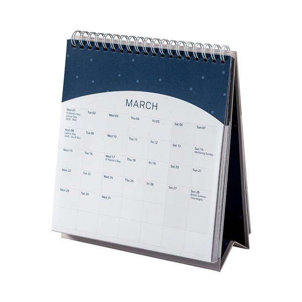 Calendar de masă Busy B, 13 file, albastru-image-1