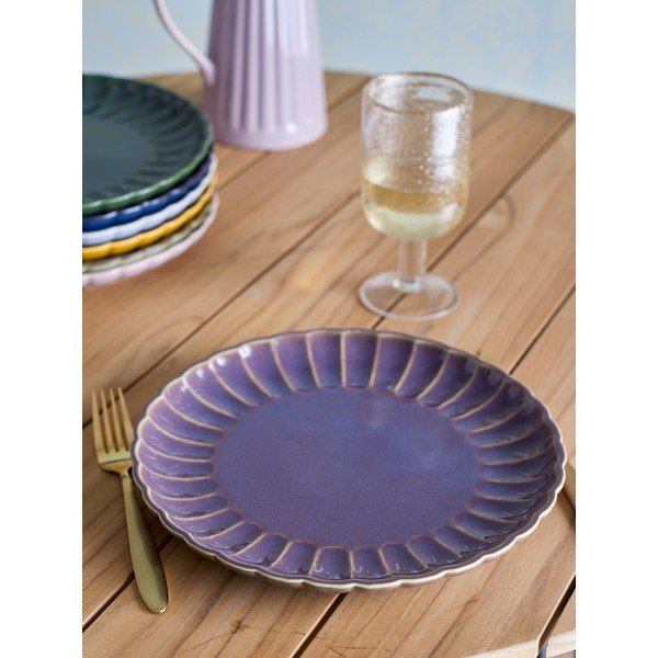 Farfurie violetă din gresie ø 27 cm Latina – Bloomingville-image-1