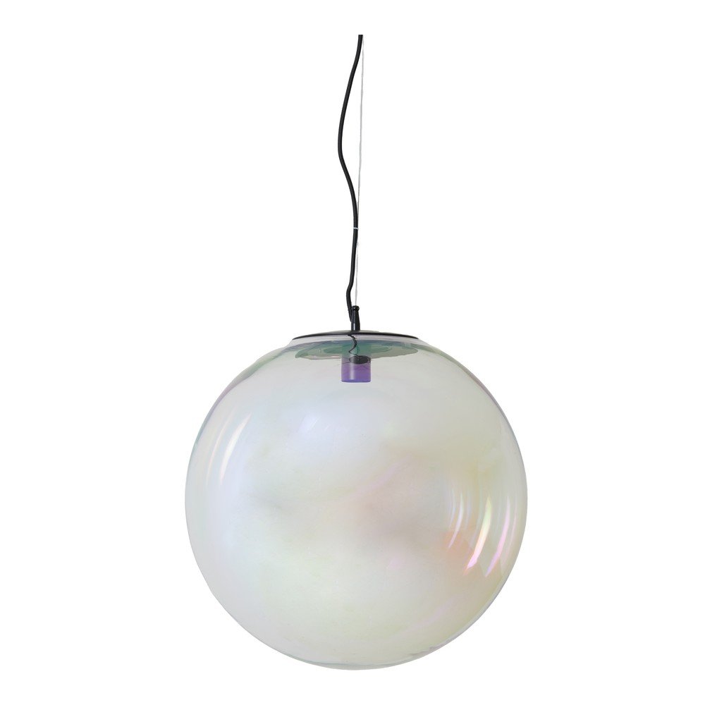 Lustră cu abajur din sticlă ø 48 cm Medina – Light & Living