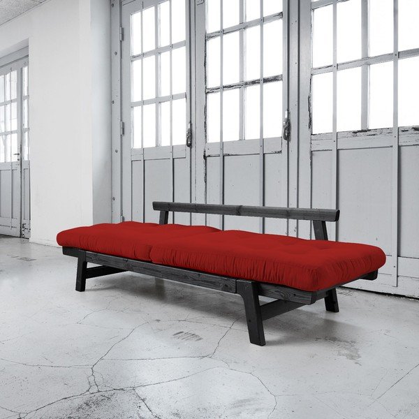 Canapea extensibilă Karup Step Black/Red-image-3
