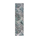 Covor tip traversă gri/turcoaz 60x230 cm Marbled – Flair Rugs