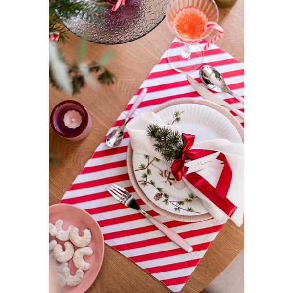 Suporturi pentru farfurii 4 buc. din material textil 30x46 cm Candy Cane – Catherine Lansfield-image-1