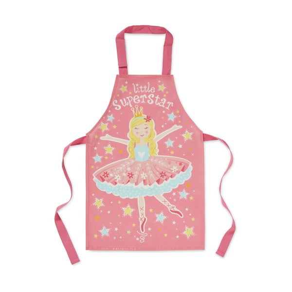 Șorț din bumbac pentru copii Cooksmart ® Little Super Star, roz