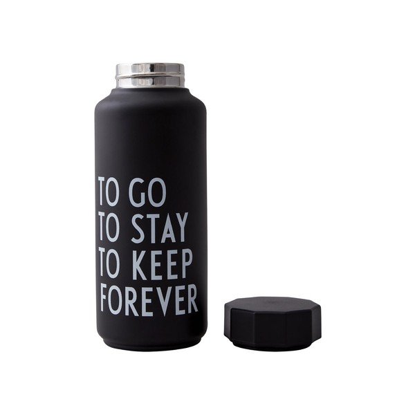 Sticlă termos Design Letters Forever, 500 ml, negru-image-2