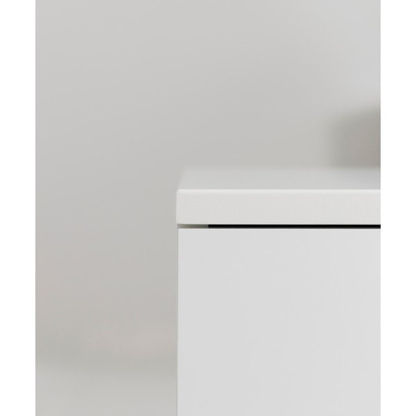 Comodă cu picioare de stejar Tenzo Birka, 176,5 x 78 cm, alb-image-1