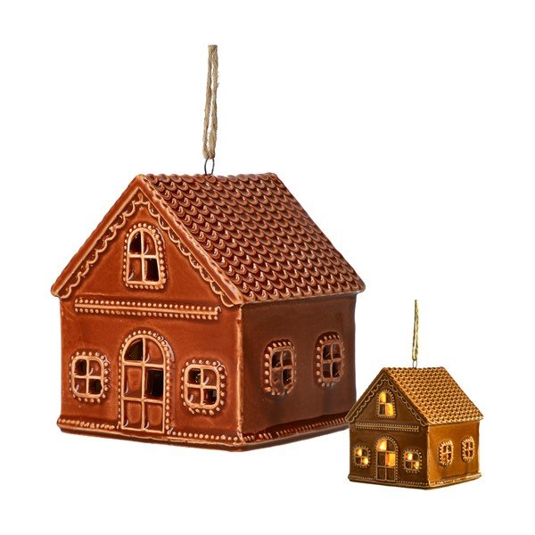 Decorațiune luminoasă de Crăciun maro cu baterii Vinterby – Dakls