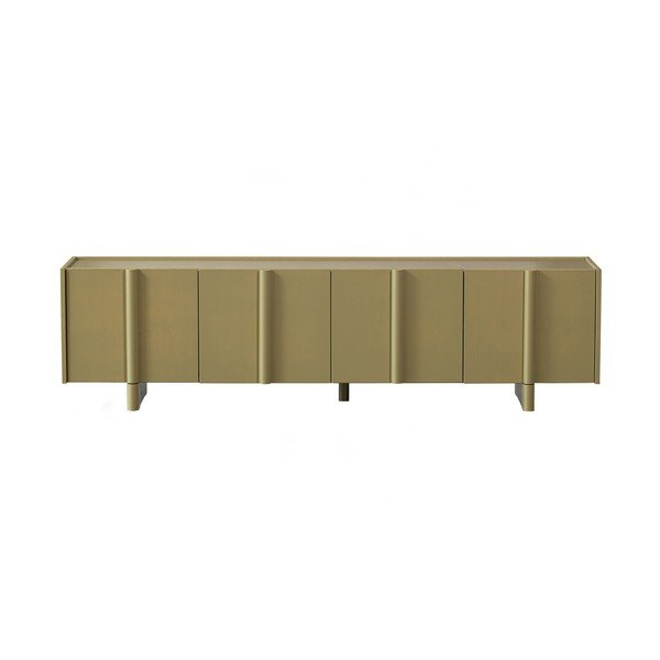 Comodă TV kaki din lemn de pin 200x53x46 cm Basu – WOOOD