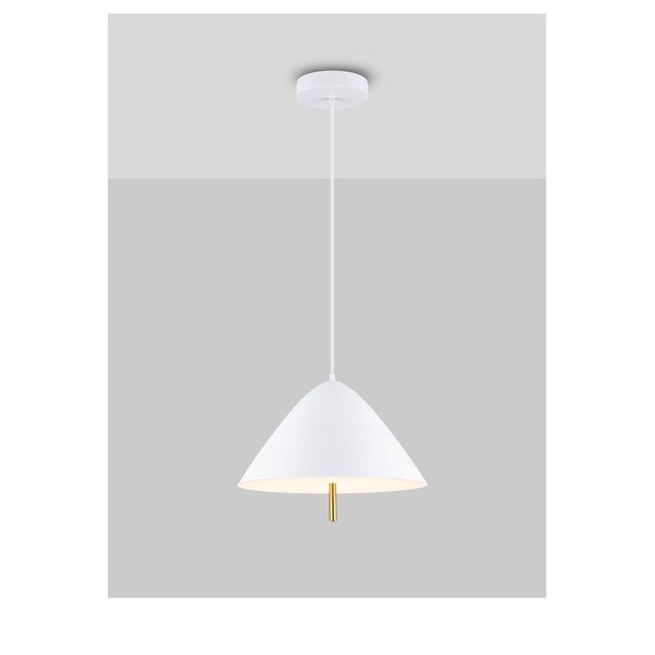 Lustră albă LED din metal cu abajur din metal ø 40 cm Oros – Nova Luce-image-4