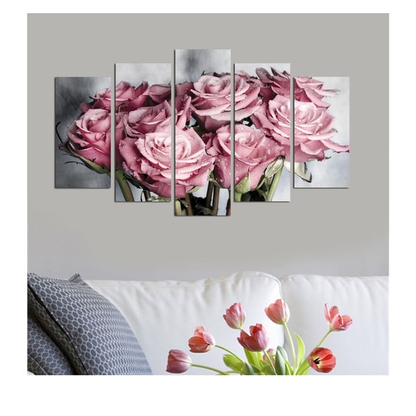 Tablou din mai multe piese Bouquet, 110 x 60 cm-image-1