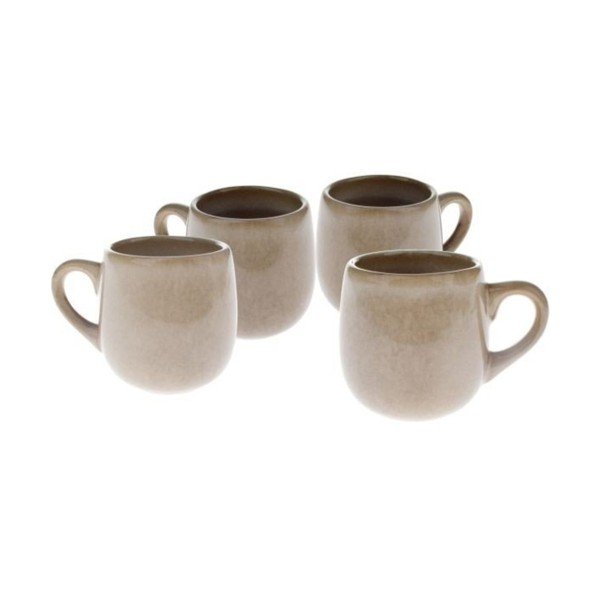Căni bej 4 buc. pentru espresso din ceramică 100 ml – Dakls