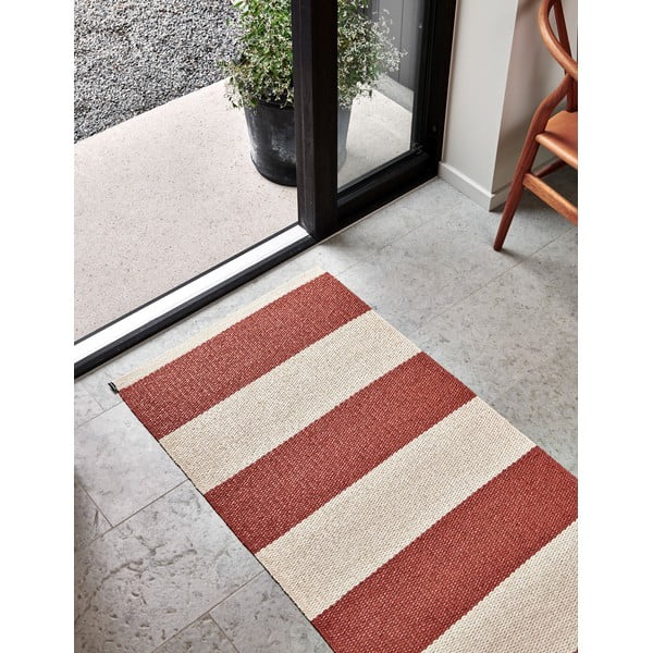Covor tip traversă pentru interior și exterior cărămiziu/crem 70x150 cm Bob Brick – Pappelina-image-2