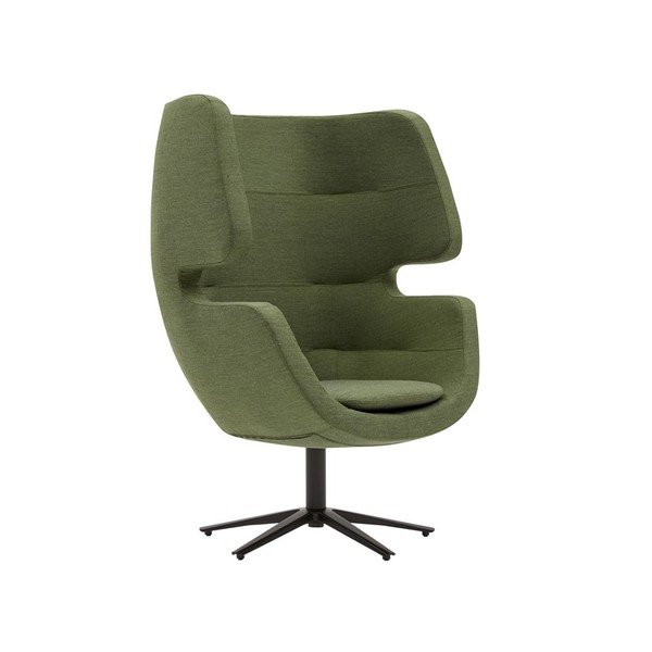 Fotoliu rotativ Softline Moai, verde închis