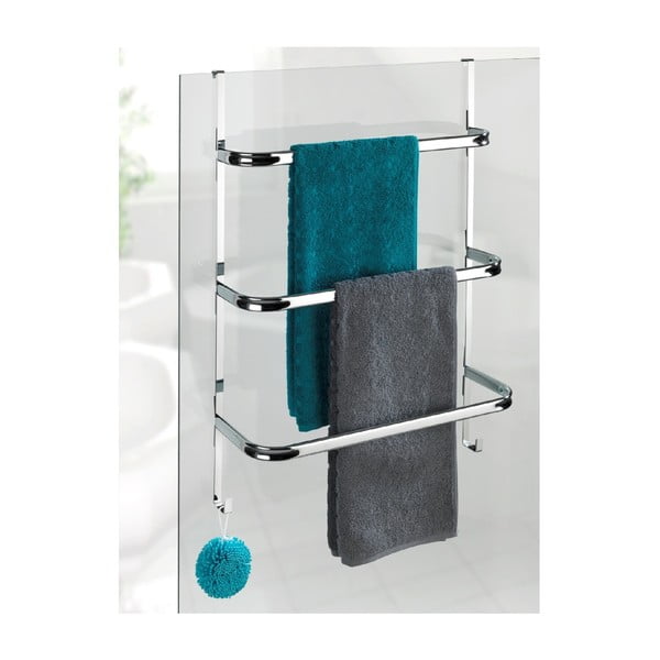 Suport pentru prosoape Wenko Towel Holder Chrome, 21 x 54 cm, argintiu-image-3