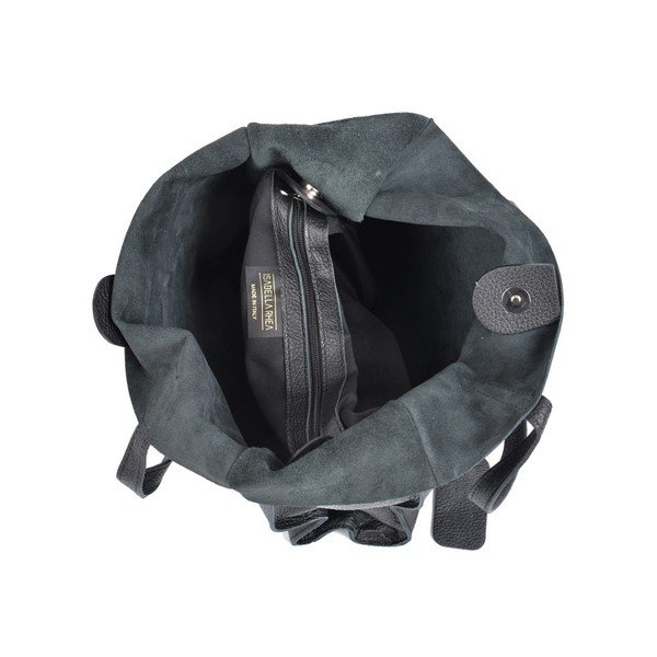 Geantă din piele Isabella Rhea Tote, negru-image-4