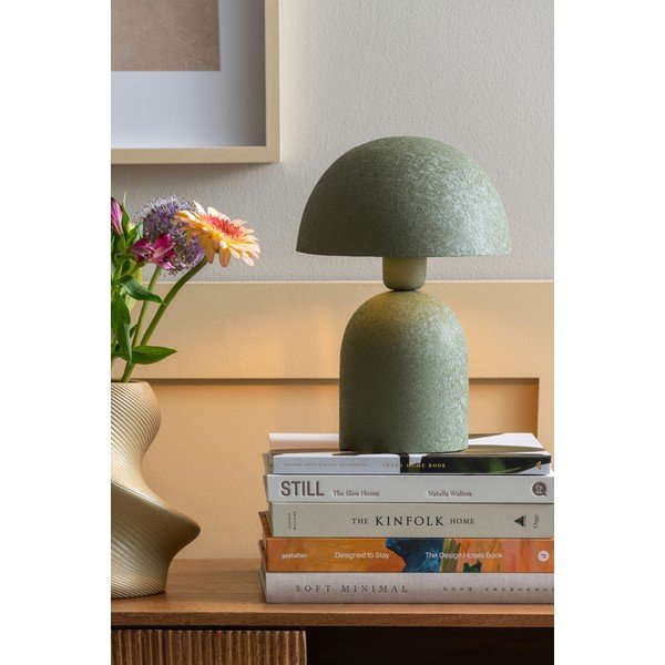 Veioză verde cu abajur din metal (înălțime 30 cm) Boaz – Leitmotiv-image-4