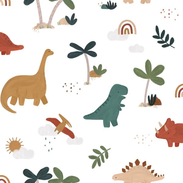 Tapet pentru copii 10 m x 50 cm Cool Dinosaurs – Lilipinso