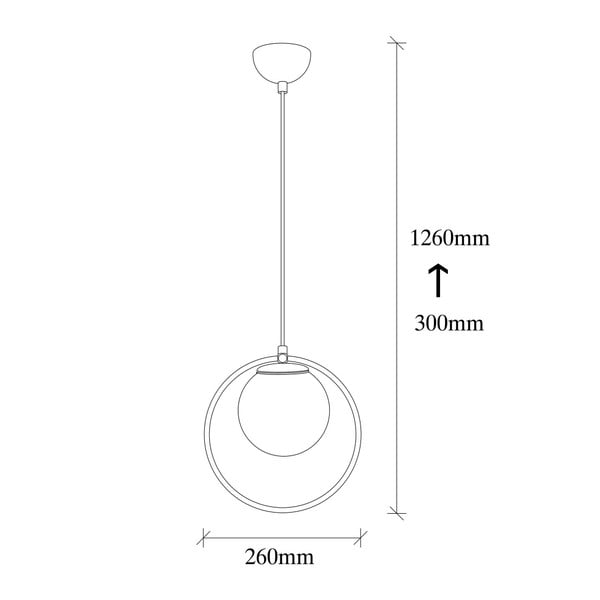 Lustră metalică Opviq lights Vivi, negru-image-1