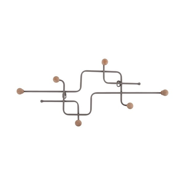 Cuier de perete gri din metal 60,5 cm Metro – PT LIVING