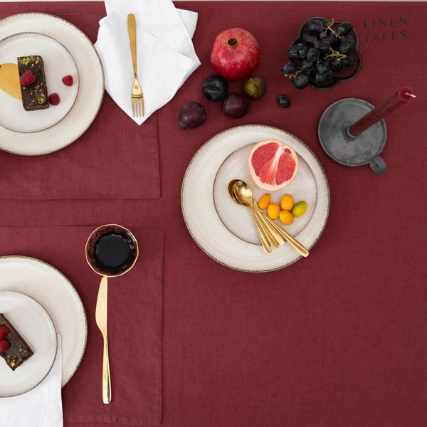 Suport pentru farfurii din in 35x45 cm Marsala – Linen Tales-image-2