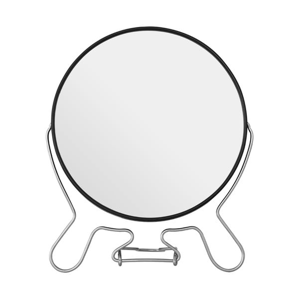 Oglindă cosmetică dublă Premier Housewares, 18 x 22 cm, negru