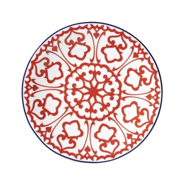 Set 24 vase din porțelan Kütahya Porselen Desen, alb - roșu-image-3