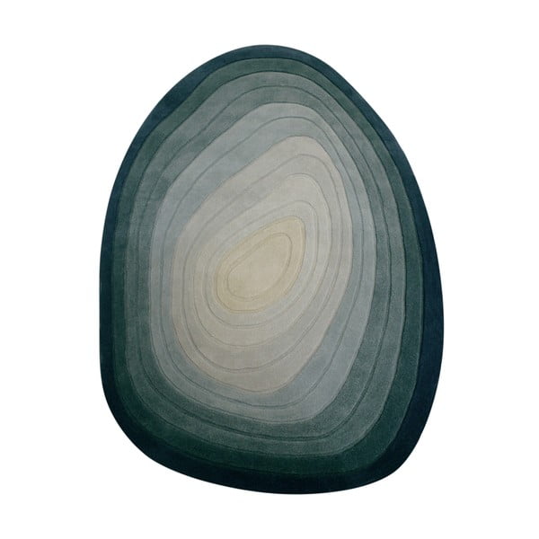 Covor albastru din lână 160x230 cm Puddle Ombre Wool – Flair Rugs