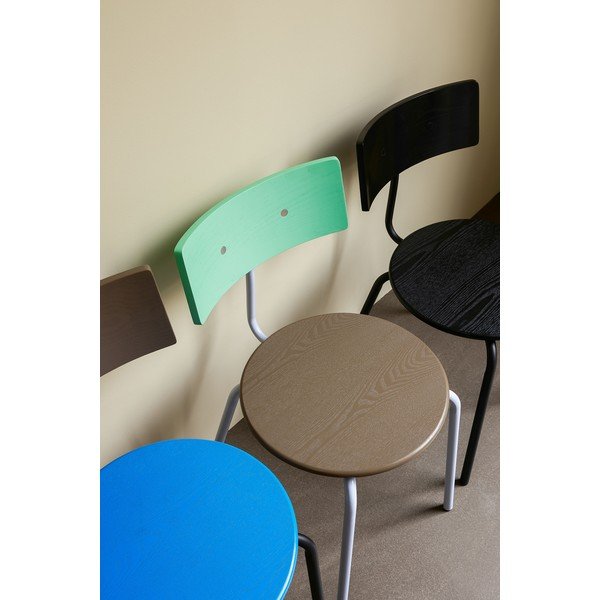 Scaune de dining verde/în culoare naturală 4 buc. Koi – Hübsch-image-1