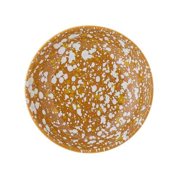 Farfurie de desert din gresie ceramică Bloomingville Carmel, ø 11 cm, portocaliu-alb-image-2
